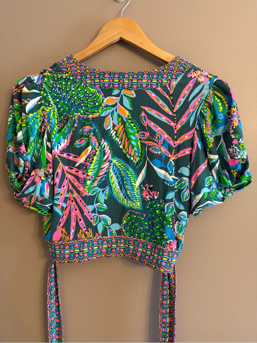Lilly Pulitzer Sailynn Maxi Set Crop Top Skirt Sunshine JUNGLE Green Large - Picture 4 of 9
